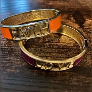 Orange and Purple Bracelets